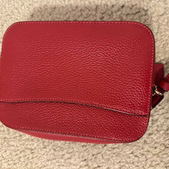 Red Leather Coach Side Bag - Picture 10 of 14
